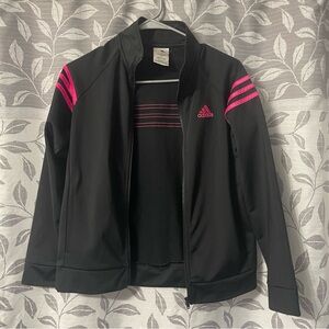 Adidas Hot Pink & Black Athletic Jacket